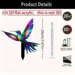 Colorful Hummingbird Garden Stake | Decorative Outdoor Lamp