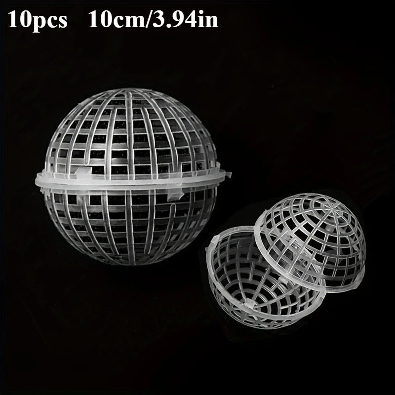 MossHarmony Hanging Planter Ball | Plastic with Drainage Holes | Ideal for Orchids and Ferns | Indoor and Outdoor Use