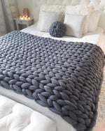 Kuschelige Strickdecke für ultimativen Komfort