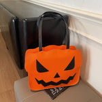 Spooky Style Umhängetasche für Halloween – Schwarz und Orange