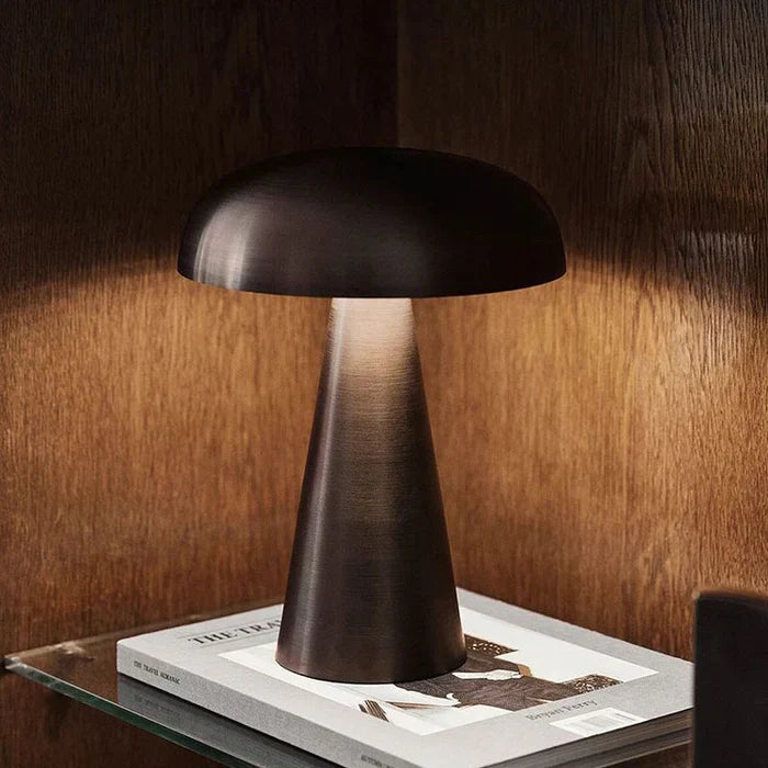 Kabelose Tischlampe in Pilzform – Wiederaufladbar und Flexibel