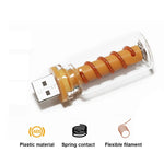 Glanzlicht USB Ambient Lamp | Portable & Touch-Controlled | LED Glass Light for Car, Bedroom & Travel