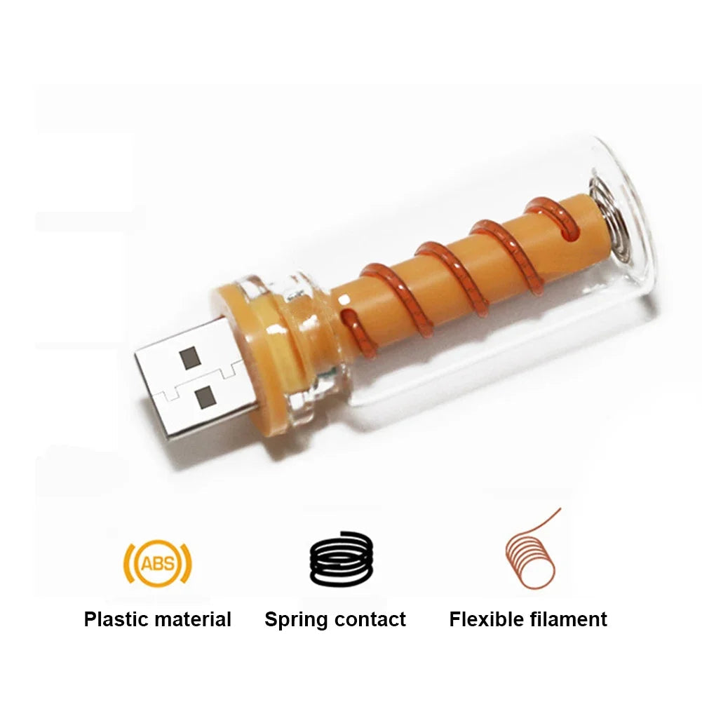 Glanzlicht USB Ambient Lamp | Portable & Touch-Controlled | LED Glass Light for Car, Bedroom & Travel