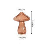 Elegant Mushroom Glass Vase for Hydroponic Plant Displays