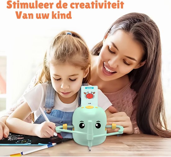 KreativBot | Fosters Children's Drawing Skills | Educational Toy with 100 Cards