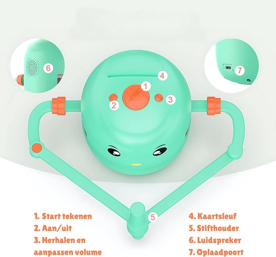 KreativBot | Fosters Children's Drawing Skills | Educational Toy with 100 Cards