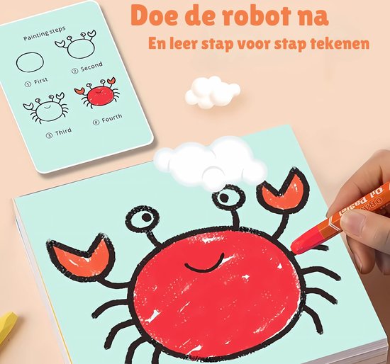 KreativBot | Fosters Children's Drawing Skills | Educational Toy with 100 Cards