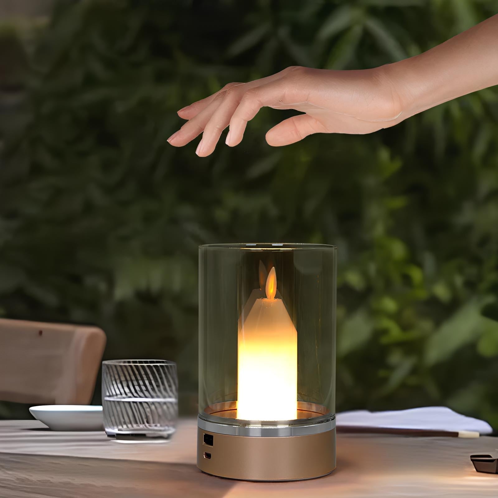 Elegante LED-Kerzenlampe mit Gestensteuerung - Glanzlicht
