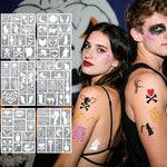 Kreatives Tattoo Marker Set – 10 Farben mit Pinselspitze