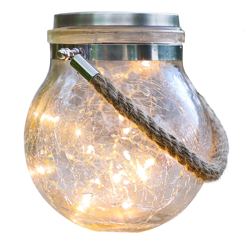 Elegant Solar LED Lantern in Glass – For Atmospheric Evenings