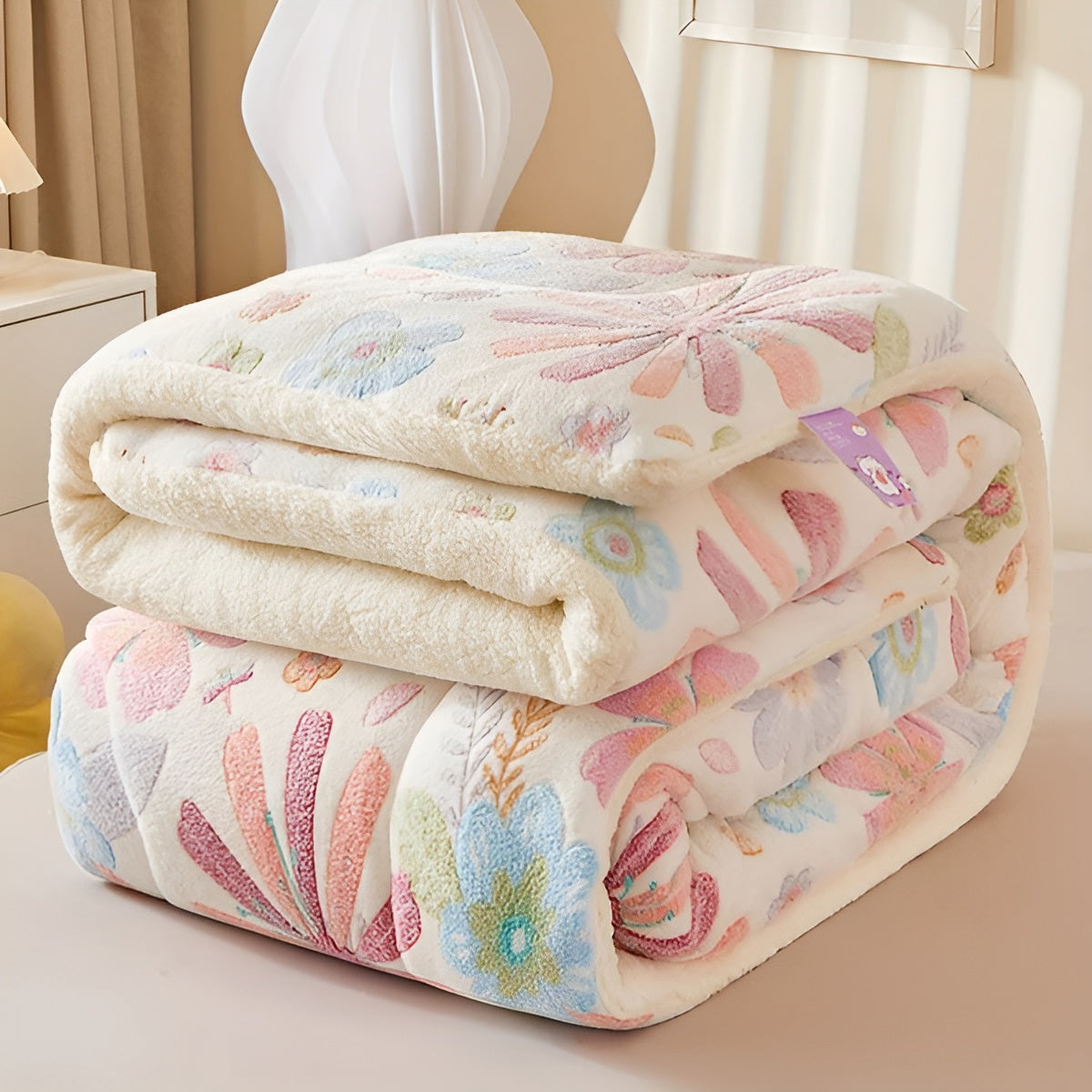 Sleeping Comfort Blanket Blütenzauber | Soft & Easy Care | Elegant Design