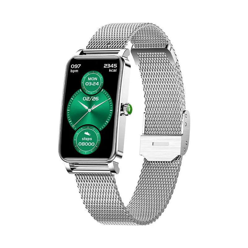 Elegante Smartwatch mit Fitness-Tracking und Benachrichtigungen