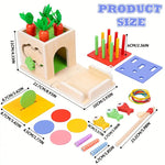 Creative Wooden Play Box – 8 Exciting Activities for Children