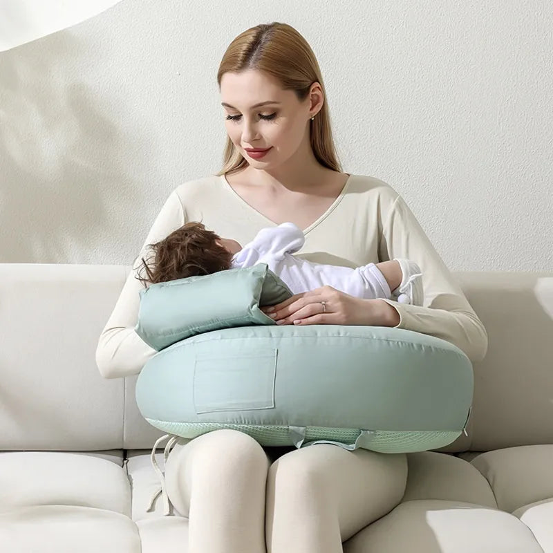 Ergonomisches Stillkissen mit Rückenstütze für bequemes Füttern