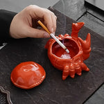 Krebsförmiger Aschenbecher mit Voltyx Deckel – Einzigartiges Design
