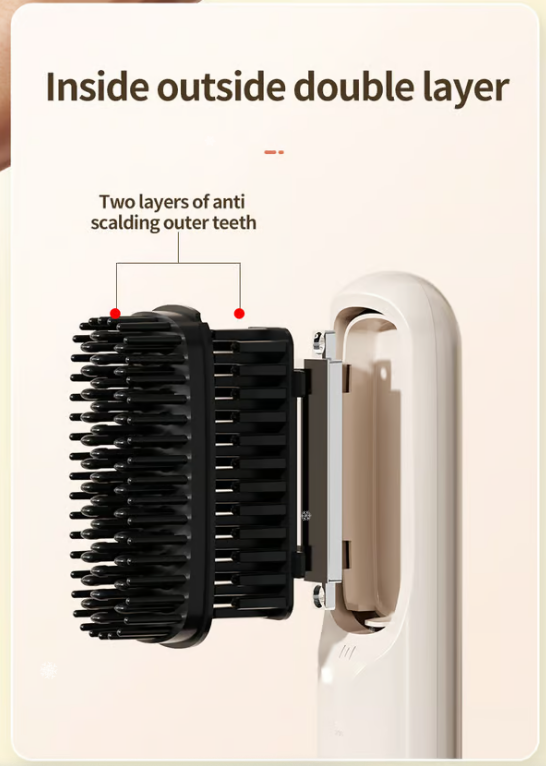 Glorious Hair – Cordless Straightening Brush for On the Go