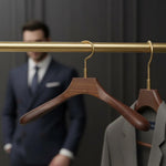 Luxury Wooden Hangers with Non-Slip Design (4 Pack)