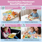 Montessori Beschäftigungsbuch mit sensorischen Elementen