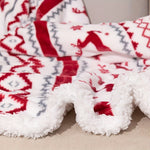 Festive Sherpa Blanket for Cozy Christmas Evenings