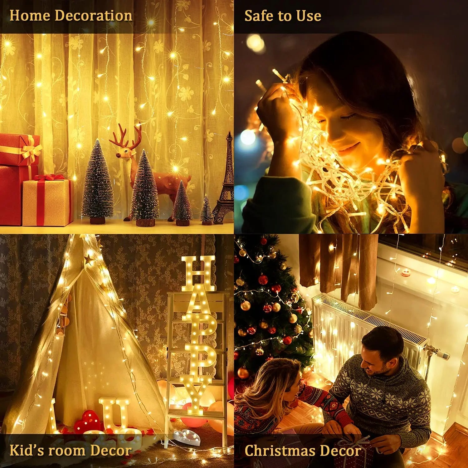 GlanzLicht Akku-LED-Lichterkette | Warmweiß & Bunt | 1–10 m Länge | Perfekt für Feste, Hochzeiten & Dekoration Innen/Außen