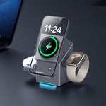 Vielseitige 3-in-1 Ladestation für Smartphone, Uhr und Kopfhörer