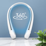 Tragbarer Nackenventilator, bladeless, wiederaufladbar