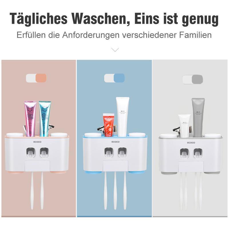 Automatischer Zahnbürstenhalter und Zahnpasta-Spender Set