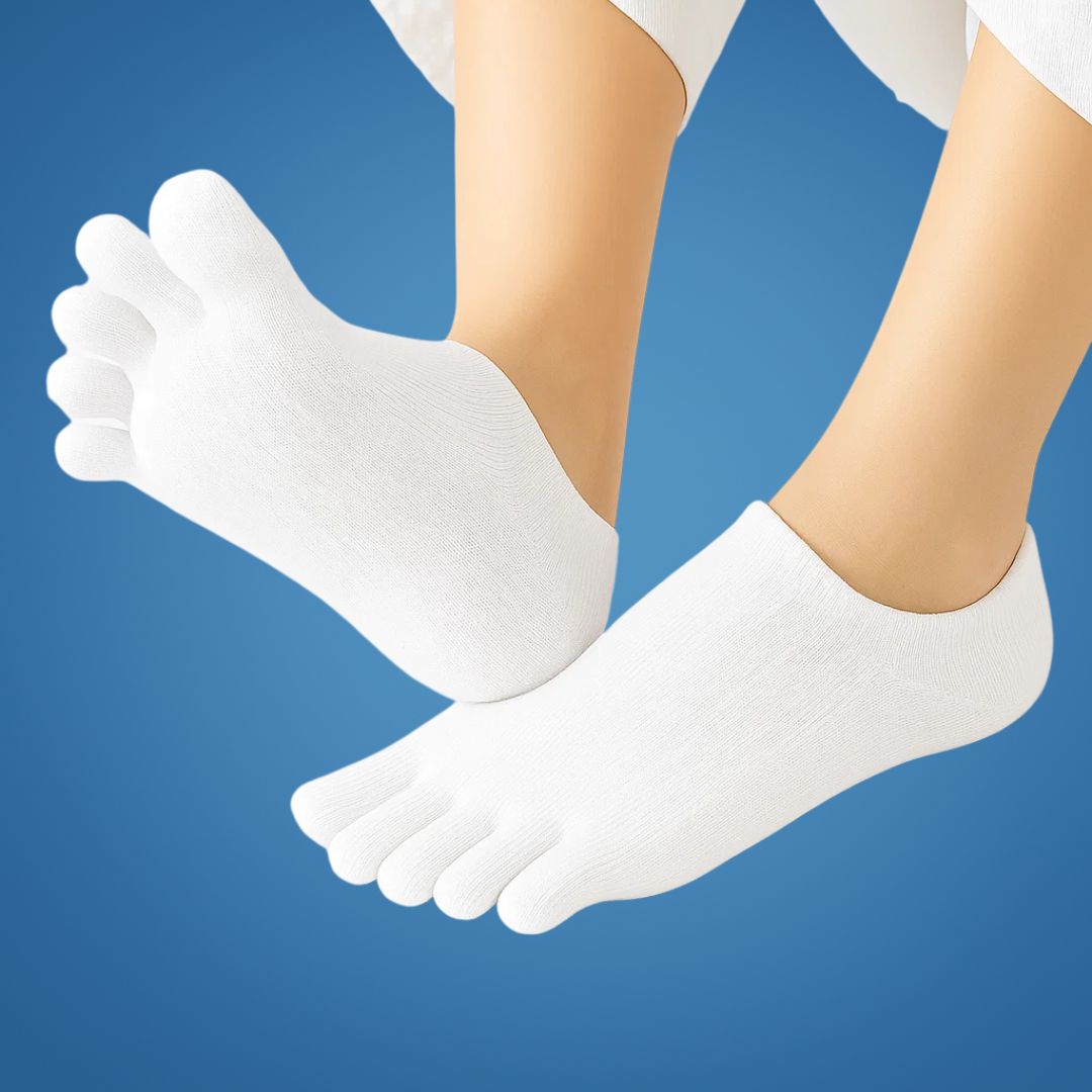 Unsichtbare Zehensocken für Damen – Rutschfeste, atmungsaktive Mesh, niedriger Schnitt, Blasenprävention und ganztägige Frische