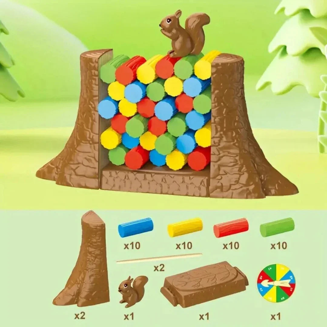 Balance-Brettspiel für Kinder – Spannendes Eichhörnchen-Kipp-Spiel