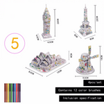 3D-Puzzle zur Selbstgestaltung - Skulpturen-Set (2+1 Gratis)
