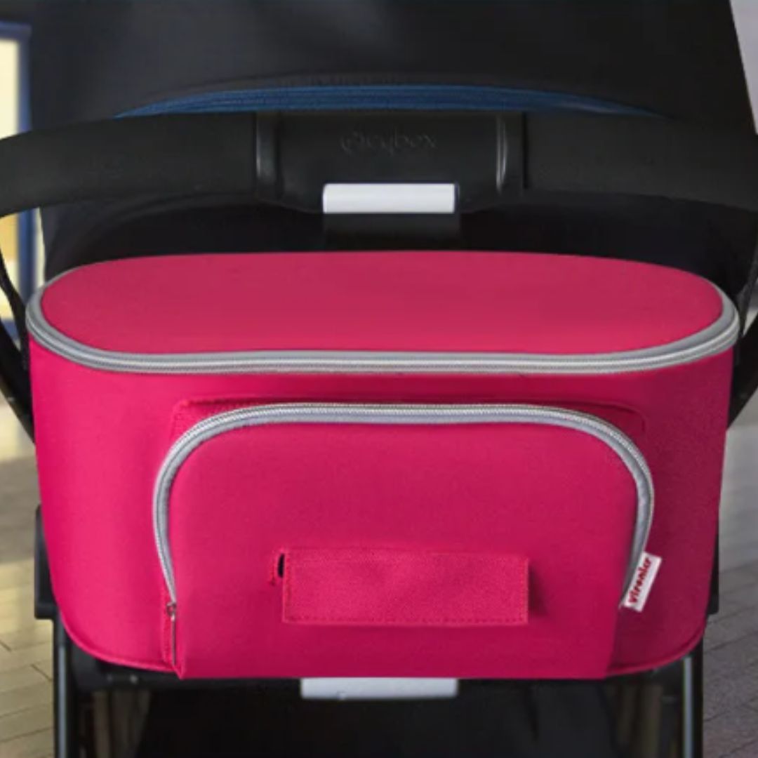 Isolierte Wickeltasche für Kinderwagen mit Feuchttuchspender