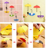 3er Set Regenschirmhaken