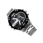 Elegante Quarzchronographuhr aus Edelstahl