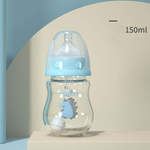 Trinkflasche für Babys aus Silikon – mit weichem Sauger und Tierdesign