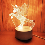 3D Illusionslicht mit USB-Anschluss für zauberhafte Akzente