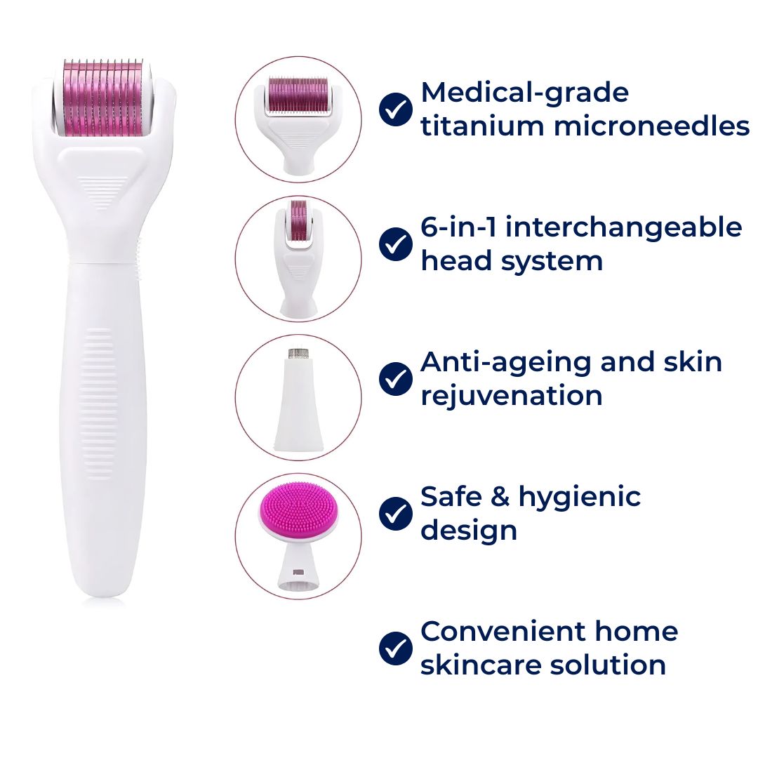 Mikronadel-Roller Set für Hautpflege – Anti-Aging mit Titan-Nadeln
