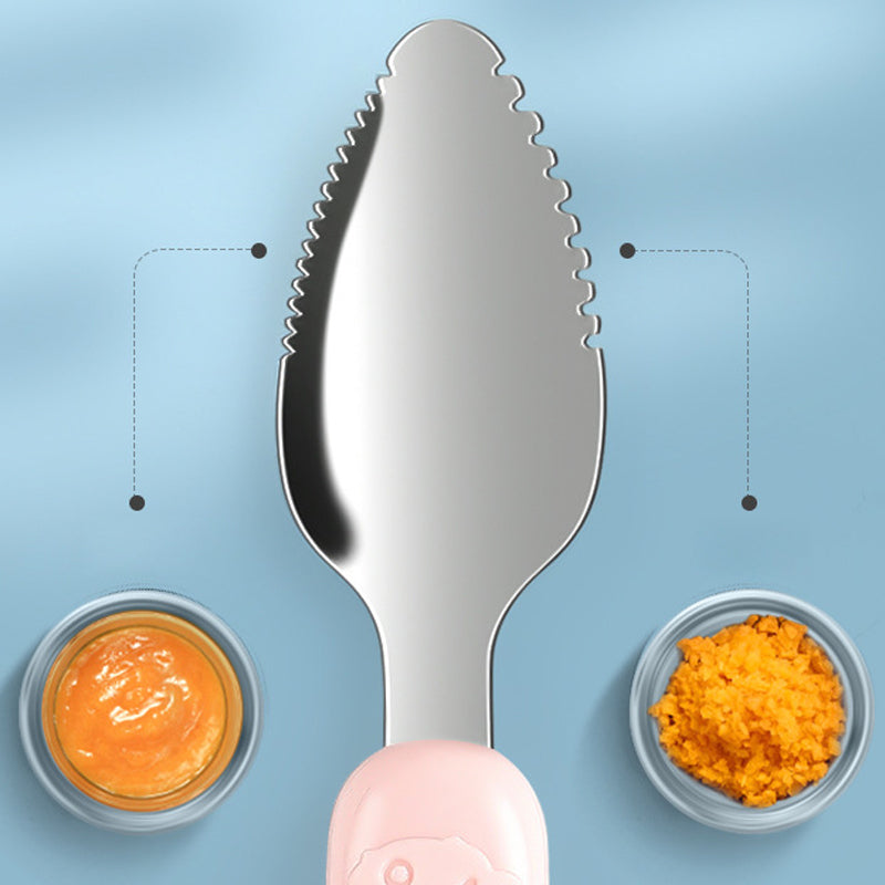 Silikonlöffel für Babys – 2-in-1 Funktion