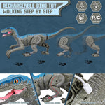 Ferngesteuertes Dinosaurier-Spielzeug mit Lichtern und Geräuschen