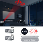 Digitale Projektionsuhr mit LED-Anzeige und FM-Radio