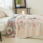 Reversible Blüten-Decke mit französischem Flair