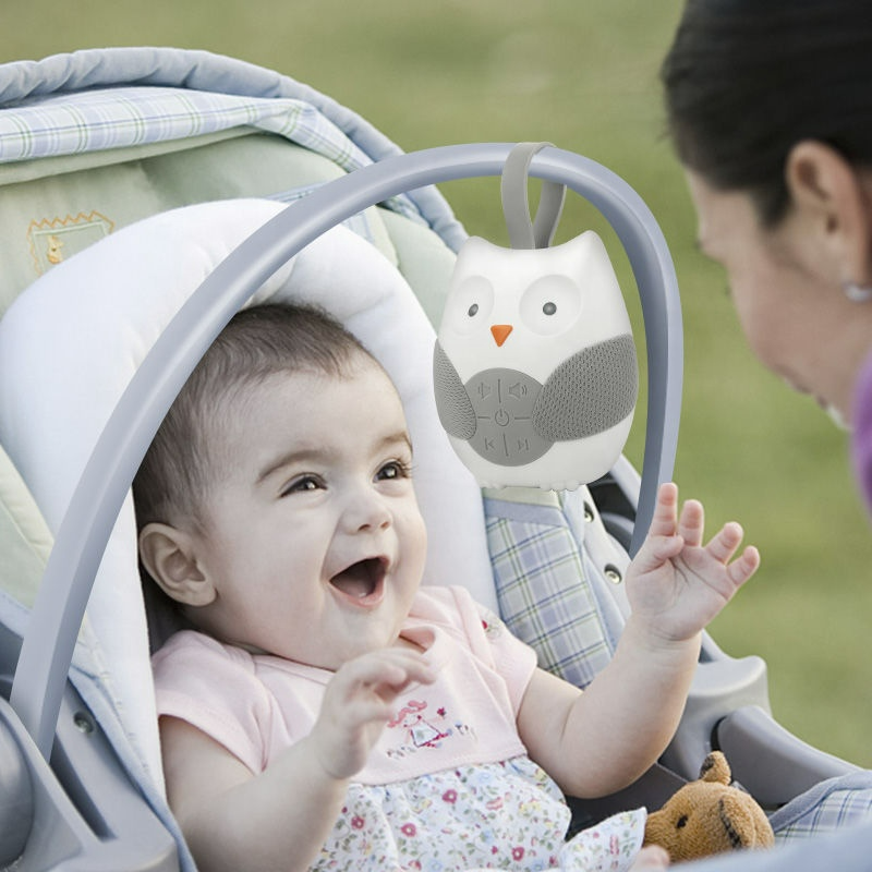 Tragbare Soundmaschine für Babys – Eule mit Musik und Geräuschen zur Einschlafhilfe