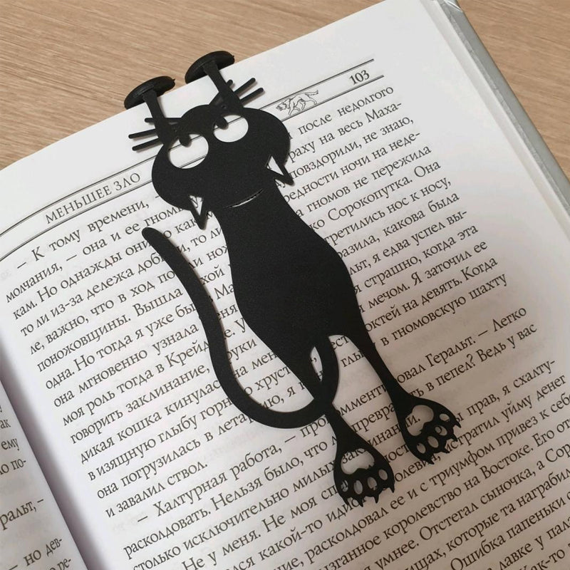 Elegantes Katzen-Lesezeichen für müheloses Lesen
