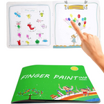 Set mit Fingerfarben für Kinder
