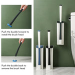 Toilettenbürste mit Einweg-Schwammköpfen – Hygienisches Reinigungssystem