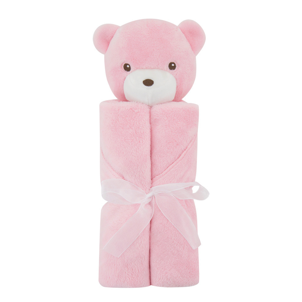 Flauschige Kuscheldecke für Babys mit niedlichem Hasen-Motiv