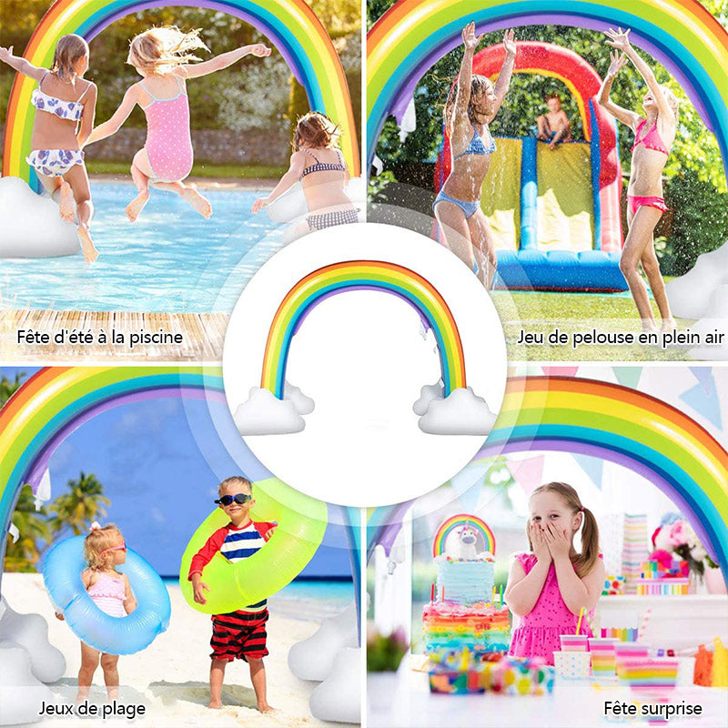 Aufblasbarer Regenbogen-Spritzbogen
