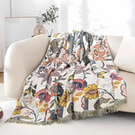 Elegant Reversible Blanket with Floral Motif for Any Room