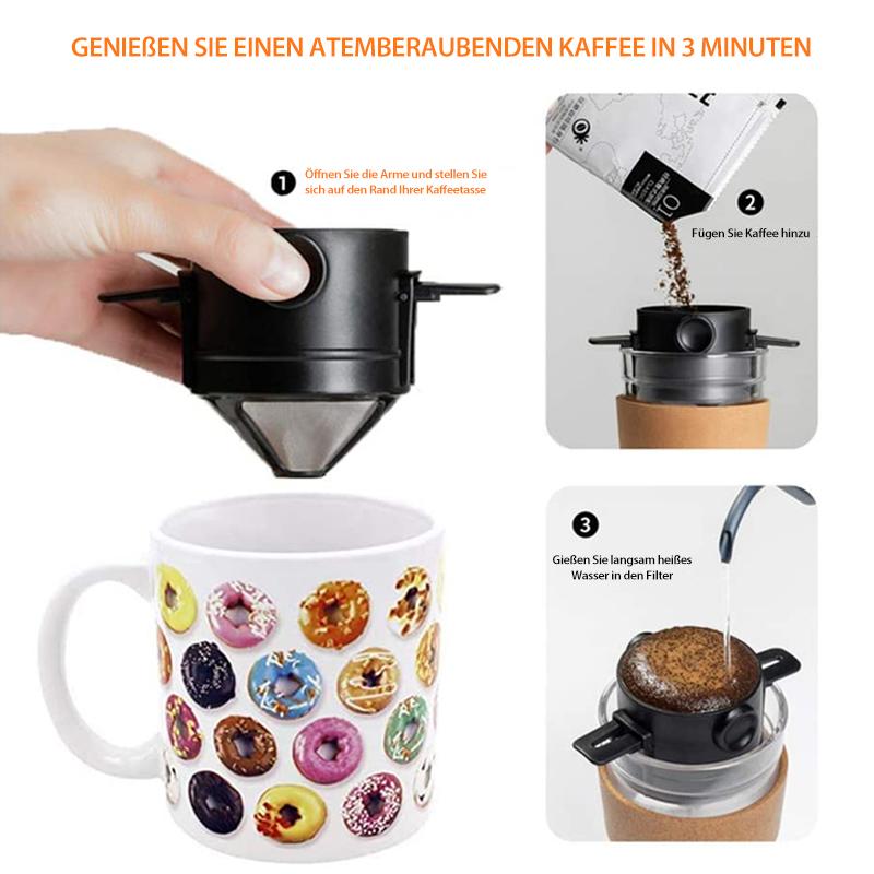 Coffee Enjoyment To Go - Stainless Steel Filter Mug for Perfect Coffee