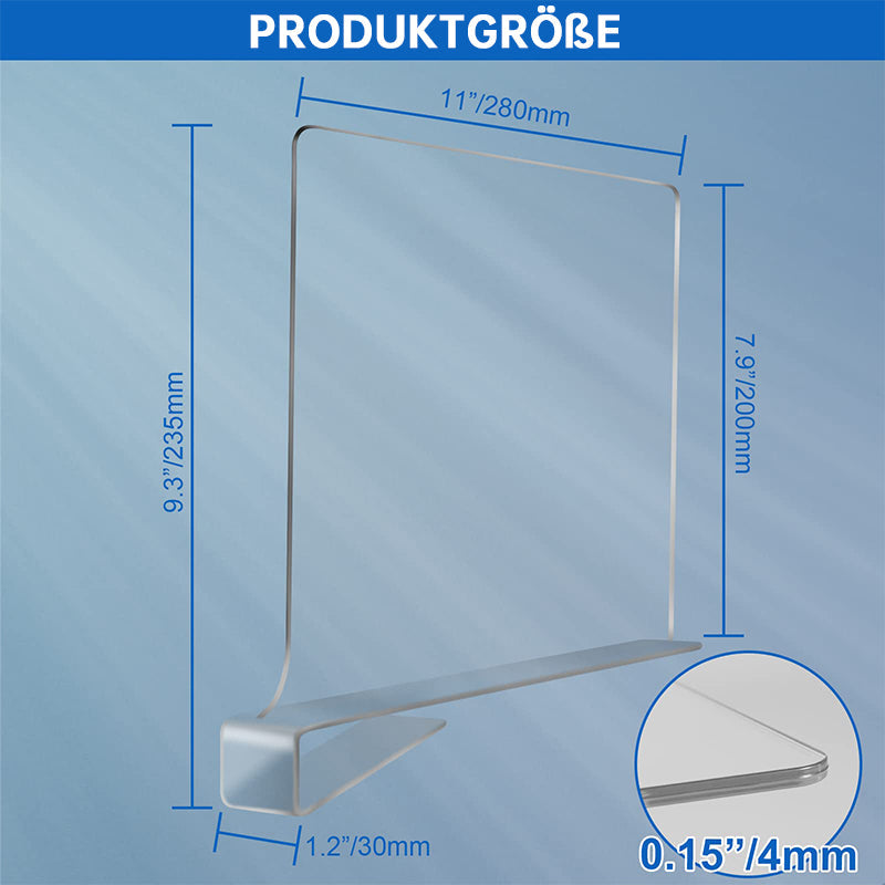 Acrylregaltrenner für eine perfekte Kleiderordnung