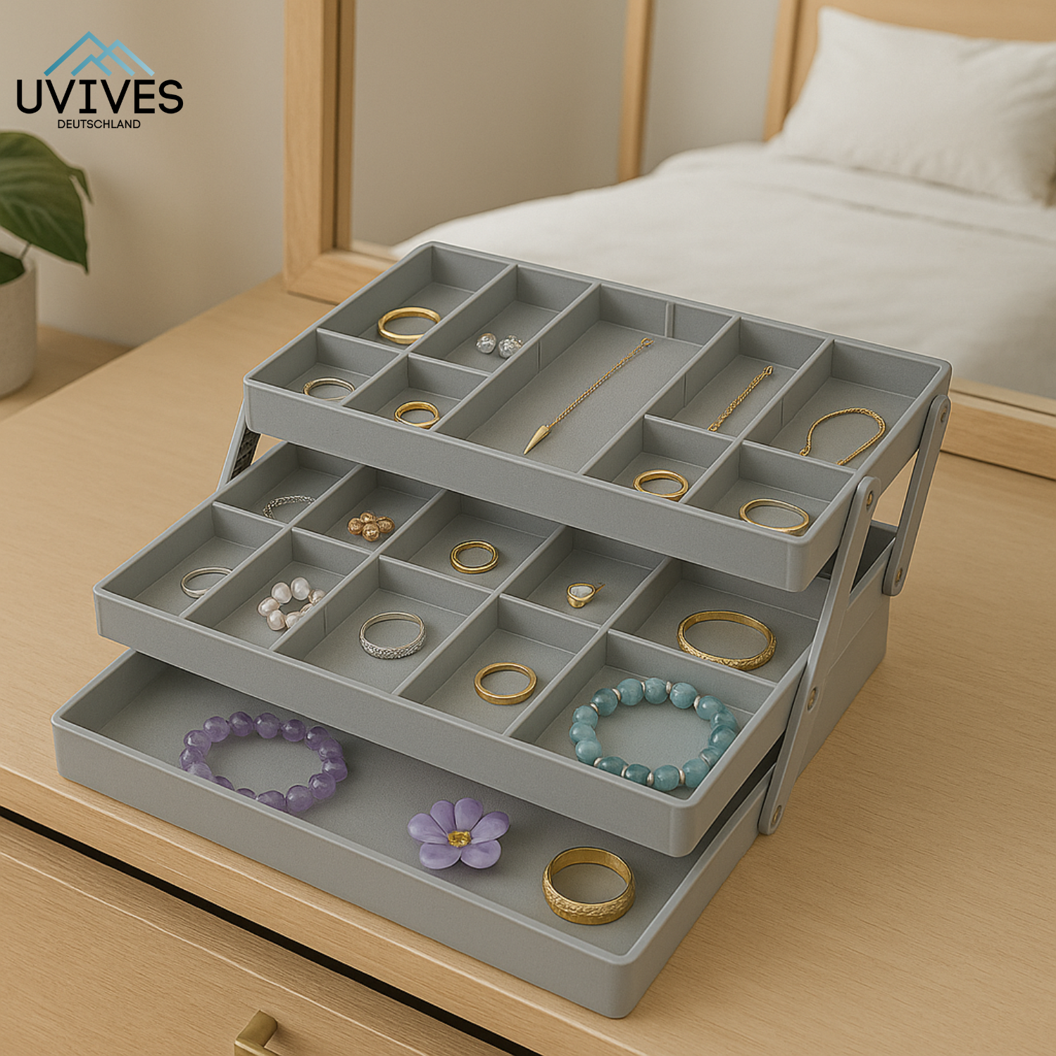 FlexiSort - Intelligent Drawer Organizer for Maximum Tidiness